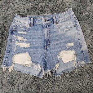 Distressed AE mom shorts
